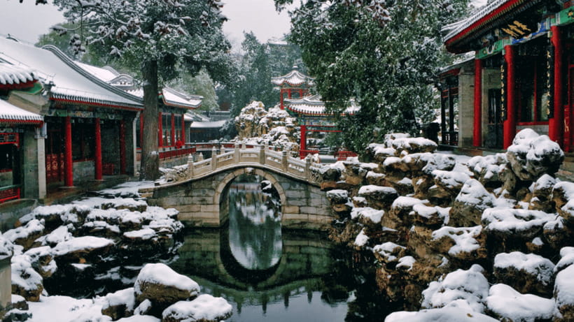 Beijing: Beihai park e-ticket entry - Nine-Dragon Wall and Round City: iconic forms in an imperial setting